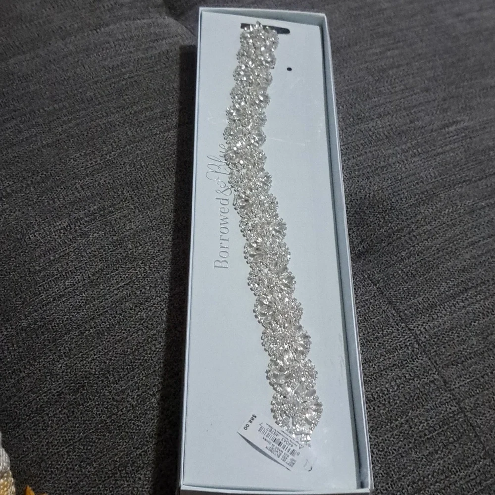 Southern Living Borrowed & Blue by Southern Living Brooch Crystal Belt